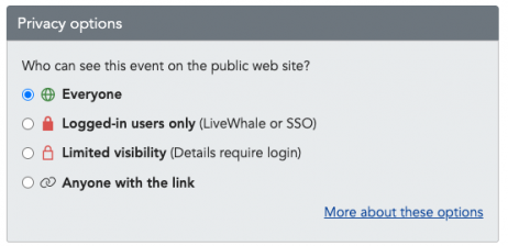 UI for LWC3 privacy settings