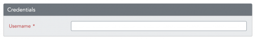 Username field when using SSO