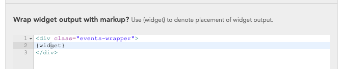 Widget Wrapper Formatting Widget Wrapper Formatting